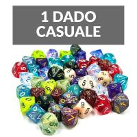 1 Dado a 10 Facce (D10) Mini-Hedral - Colore Casuale