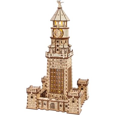 Faro di Alessandria - Modello Classico in Legno UGEARS
