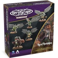 Heroscape - Rising Tide - Wing Commander Tuck Harrigan and Vorid Glide Strikers