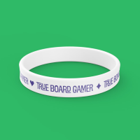 Braccialetto TBG True Board Gamer - Bianco