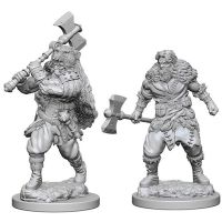Barbaro Umano Maschio - 2 Miniature D&D Nolzur's Marvelous