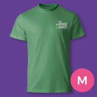 T-shirt TBG True Board Gamer - M Verde