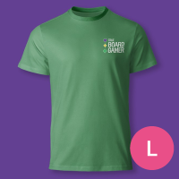 T-shirt TBG True Board Gamer - L Verde