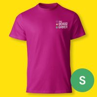 T-shirt TBG True Board Gamer - S Rosa