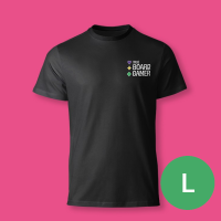 T-shirt TBG True Board Gamer - L Nera