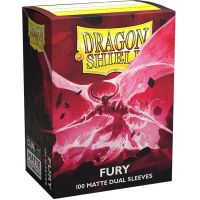 100 Bustine Standard Dragon Shield Matte Dual Sleeves - FURY