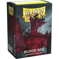 100 Bustine Standard Dragon Shield Matte Sleeves - BLOOD RED