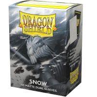 100 Bustine Standard Dragon Shield Matte Dual Sleeves - SNOW