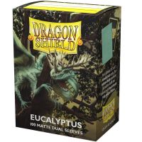 100 Bustine Standard Dragon Shield Matte Dual Sleeves - EUCALYPTUS