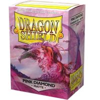 100 Bustine Standard Dragon Shield Matte Sleeves - PINK DIAMOND