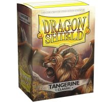 100 Bustine Standard Dragon Shield Classic Sleeves - TANGERINE