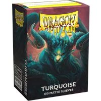 100 Bustine Standard Dragon Shield Matte Sleeves - TURQUOISE