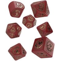 Set di 7 Dadi - Dragons Modern Red Gold