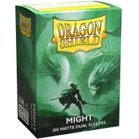 100 Bustine Standard Dragon Shield Matte Dual Sleeves - MIGHT