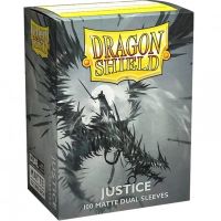 100 Bustine Standard Dragon Shield Matte Dual Sleeves - JUSTICE